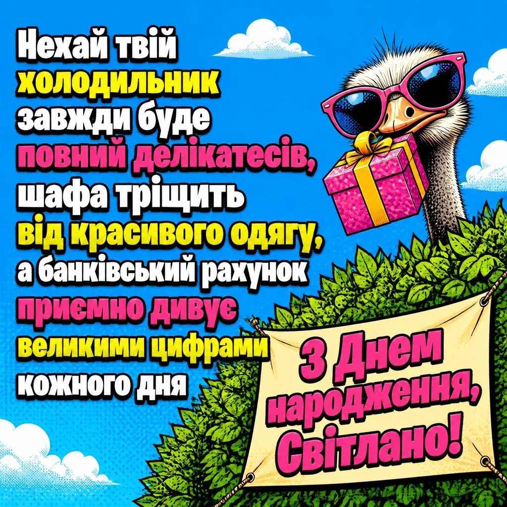 з днем народження світлана