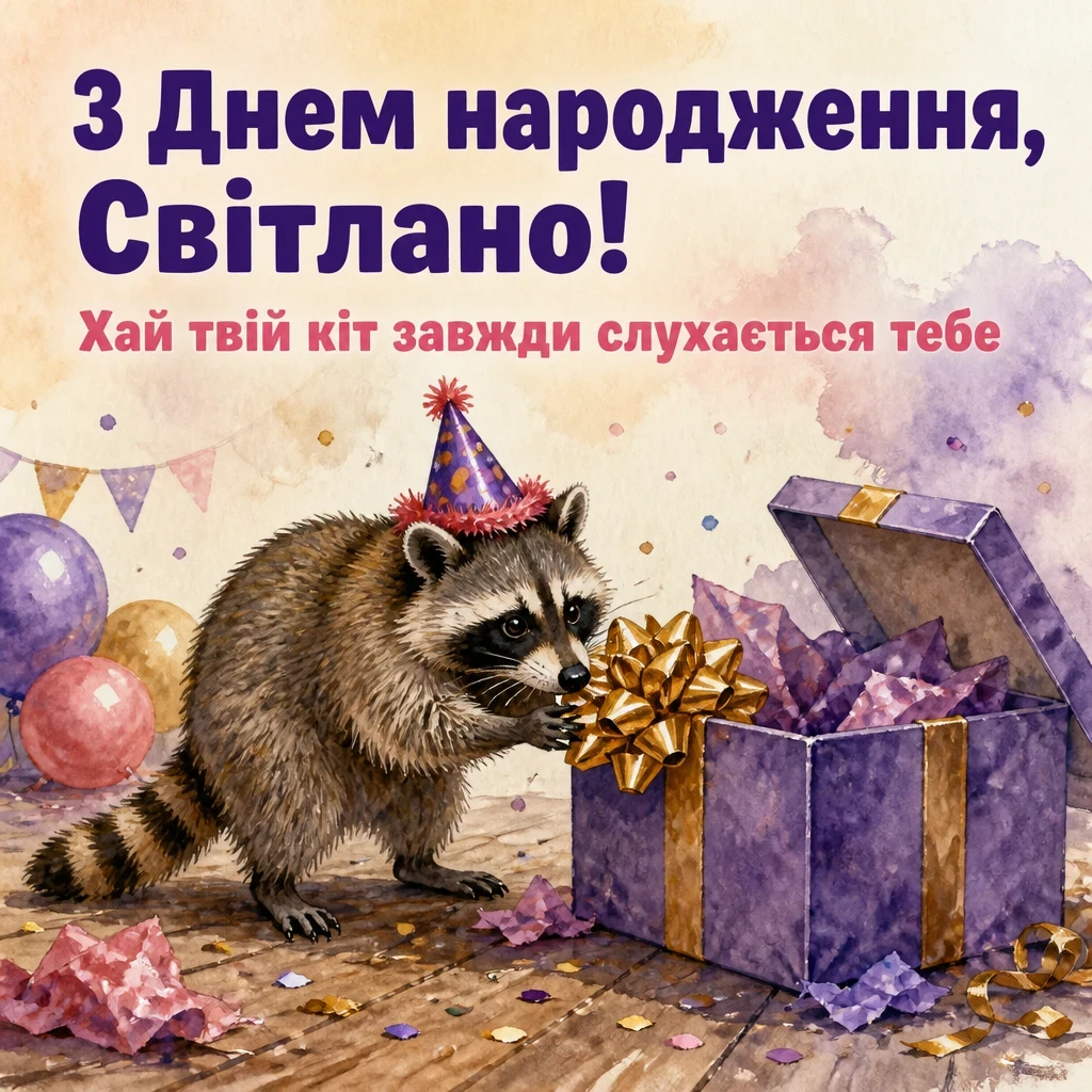 з днем народження світлана