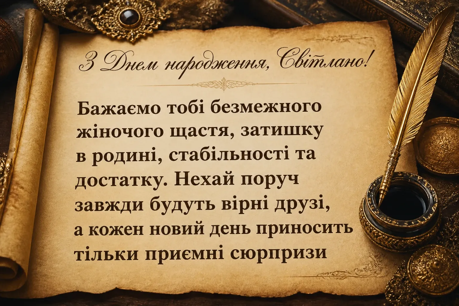 з днем народження світлана