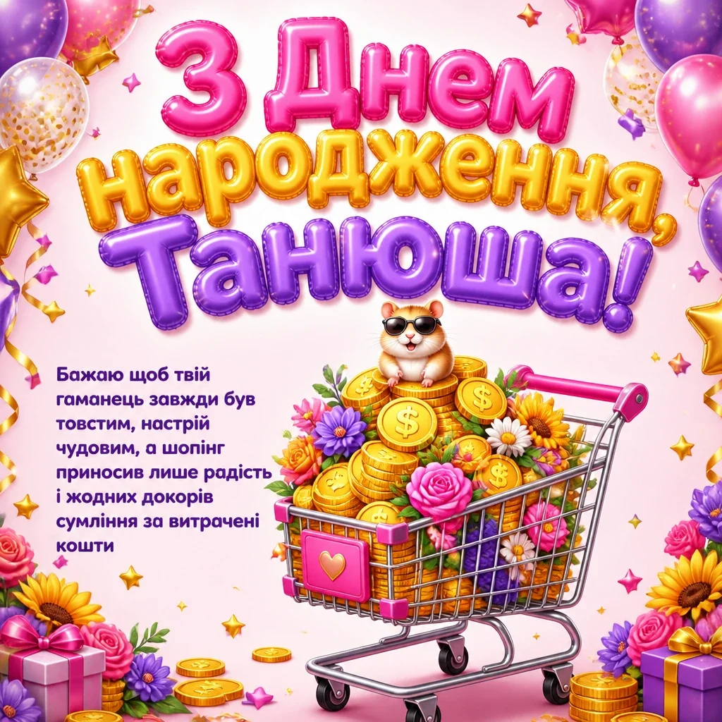 з днем народження танюша