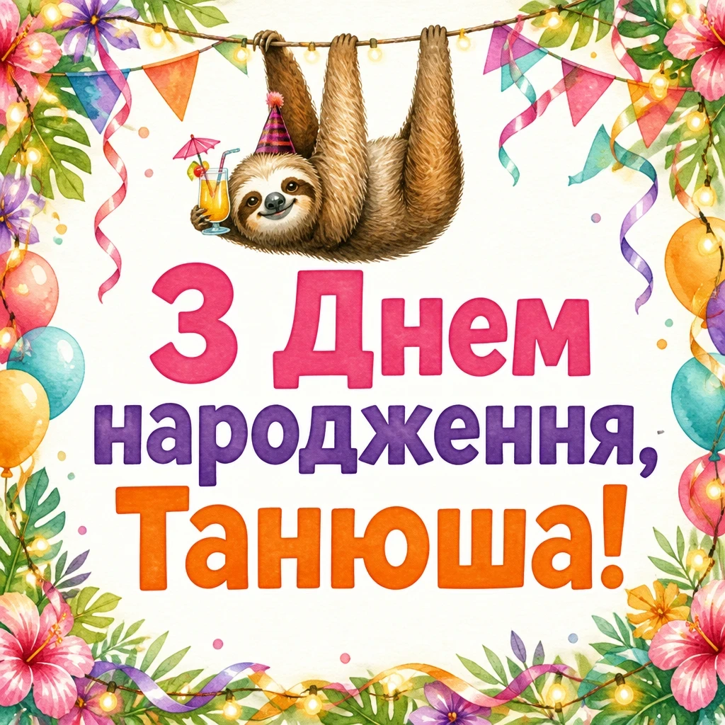 з днем народження танюша