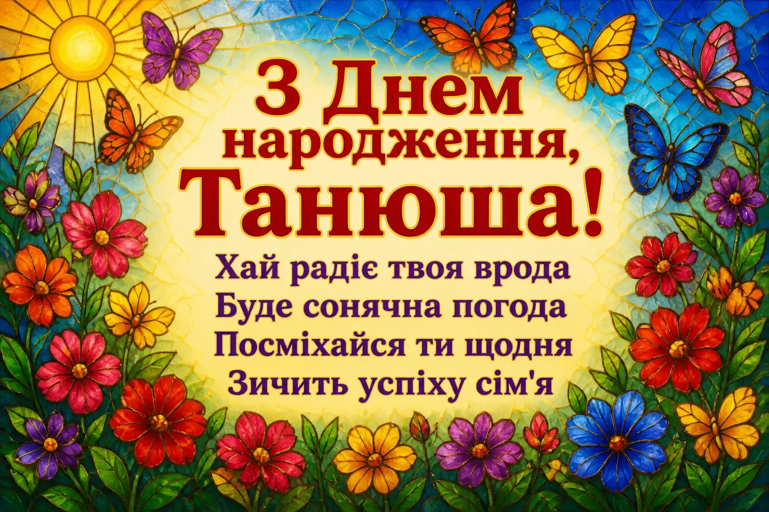 з днем народження танюша