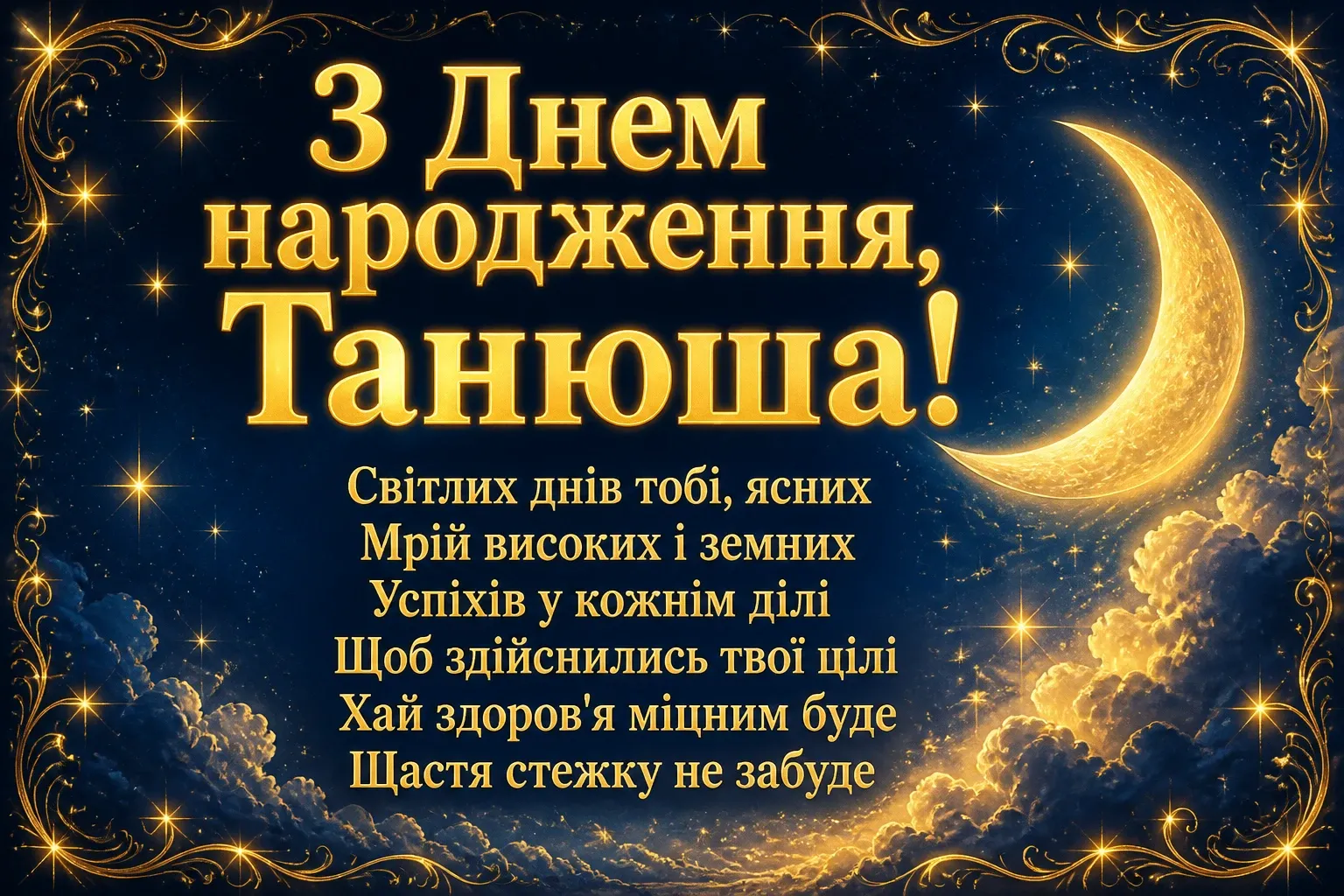 з днем народження танюша