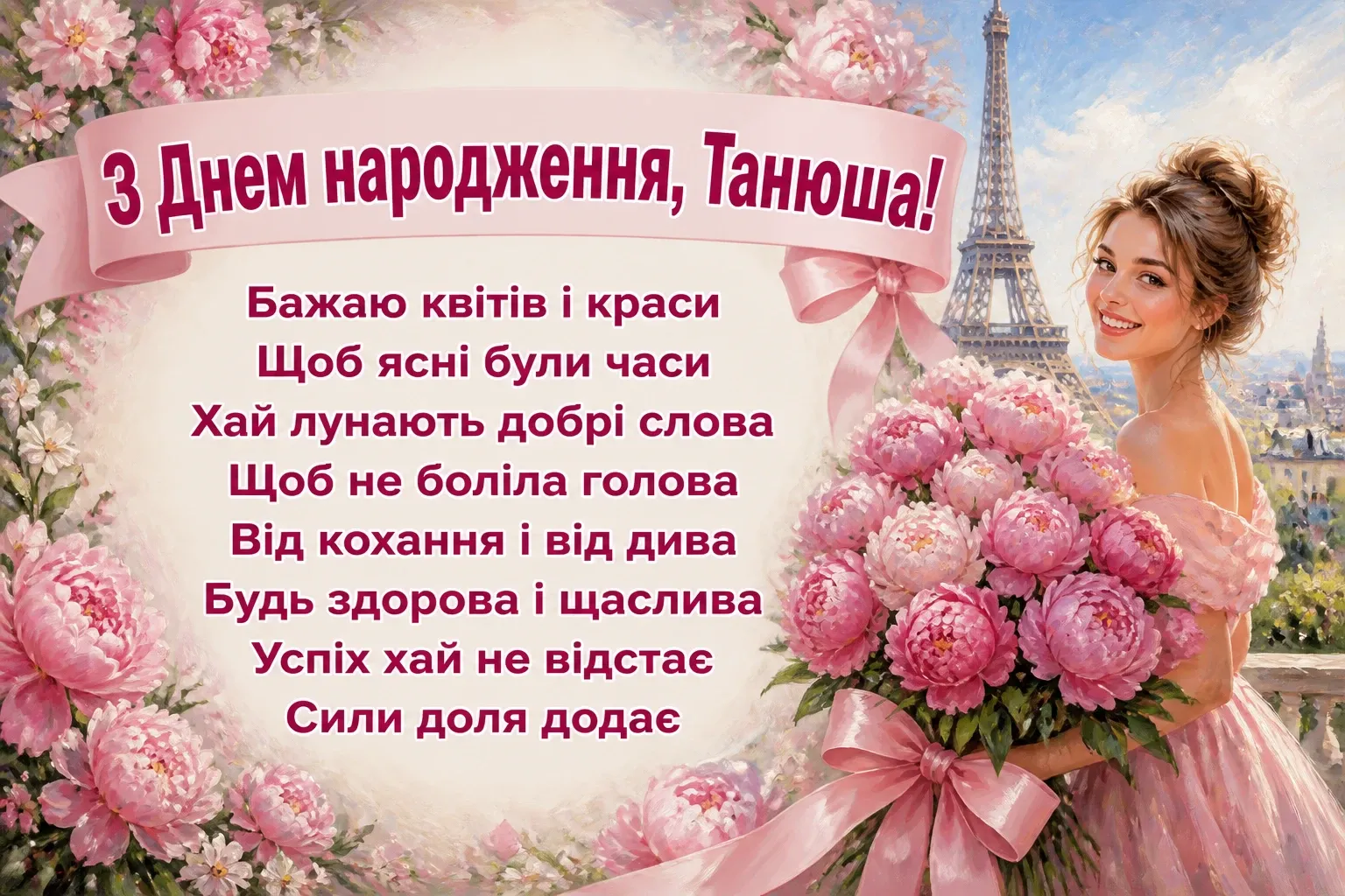 з днем народження танюша