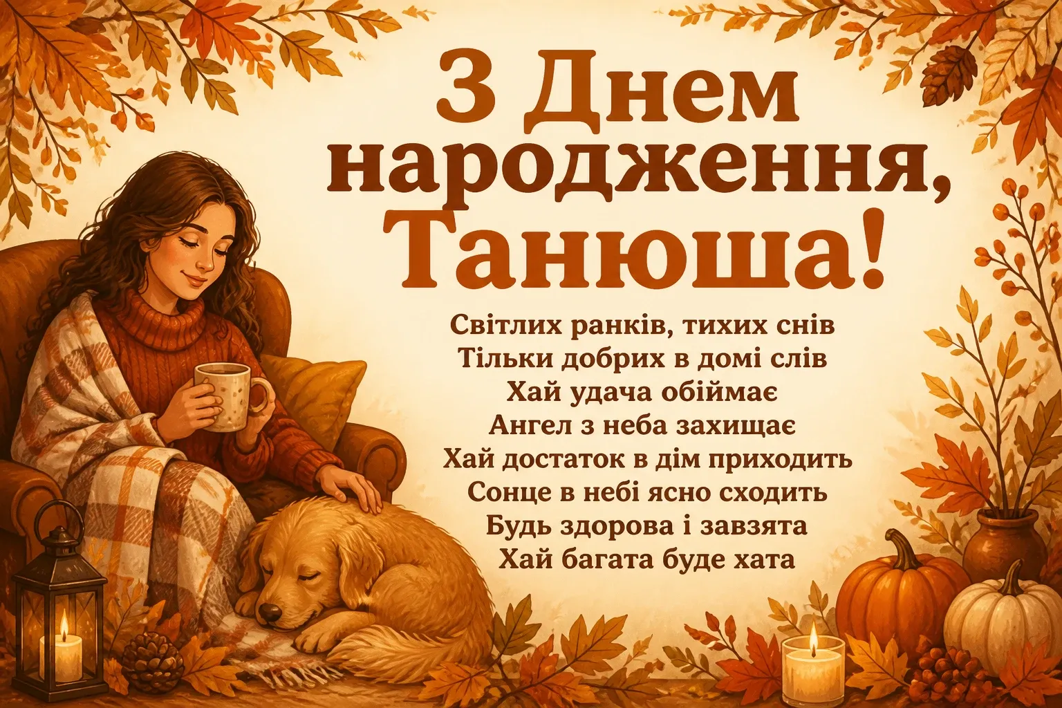 з днем народження танюша