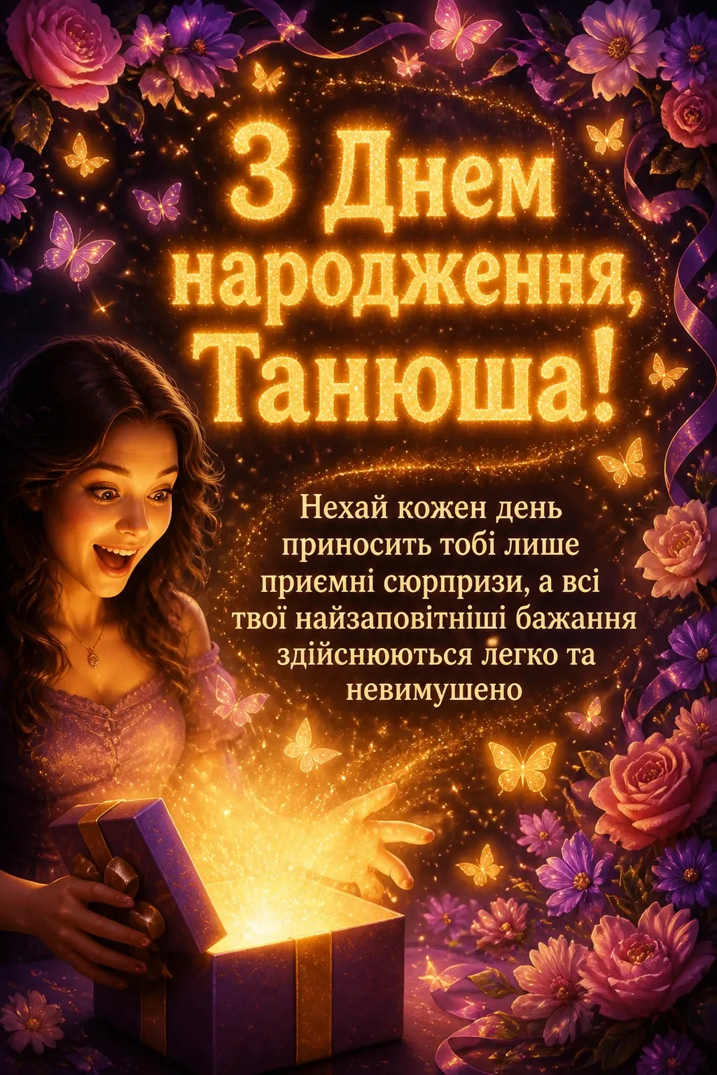 з днем народження танюша