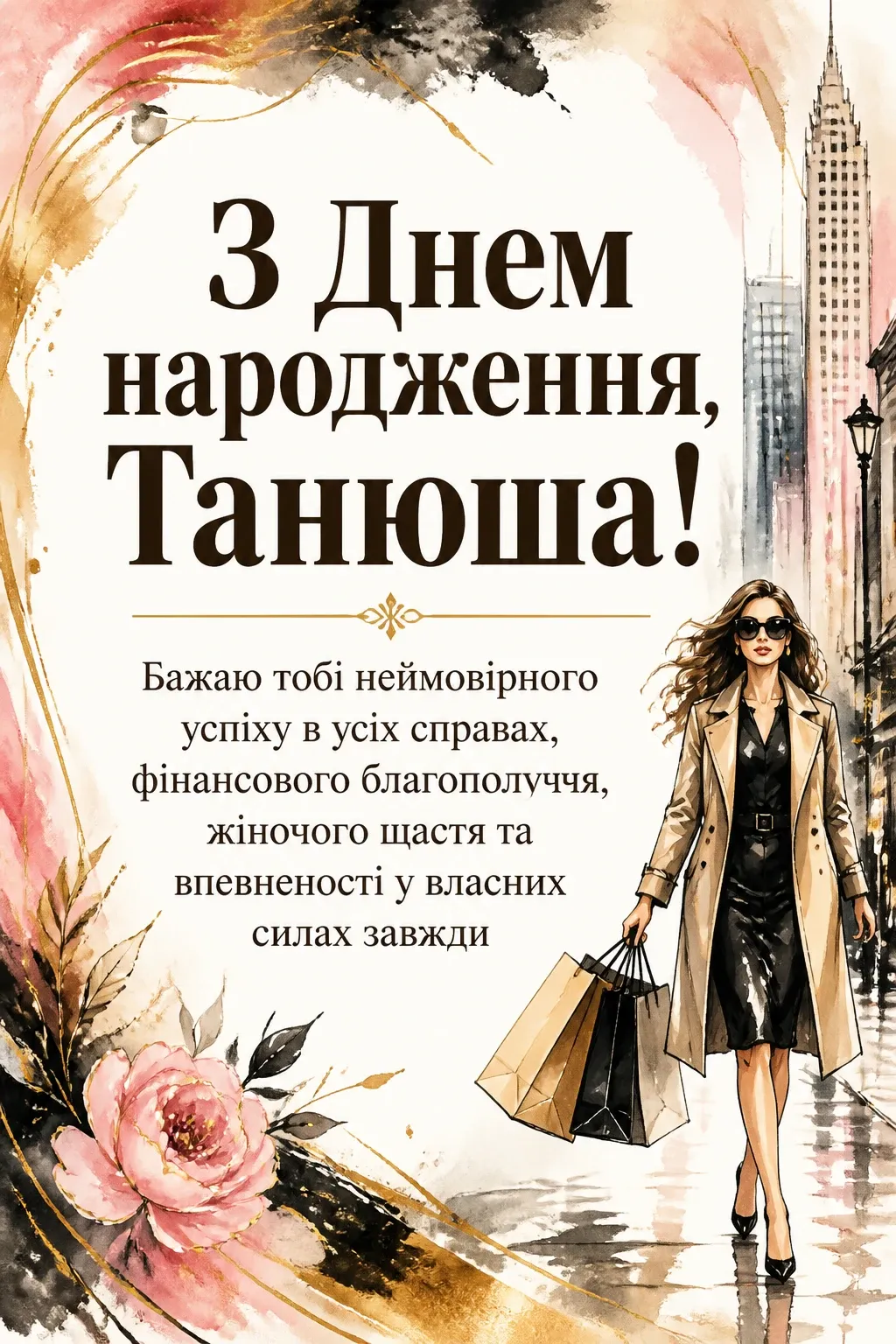 з днем народження танюша