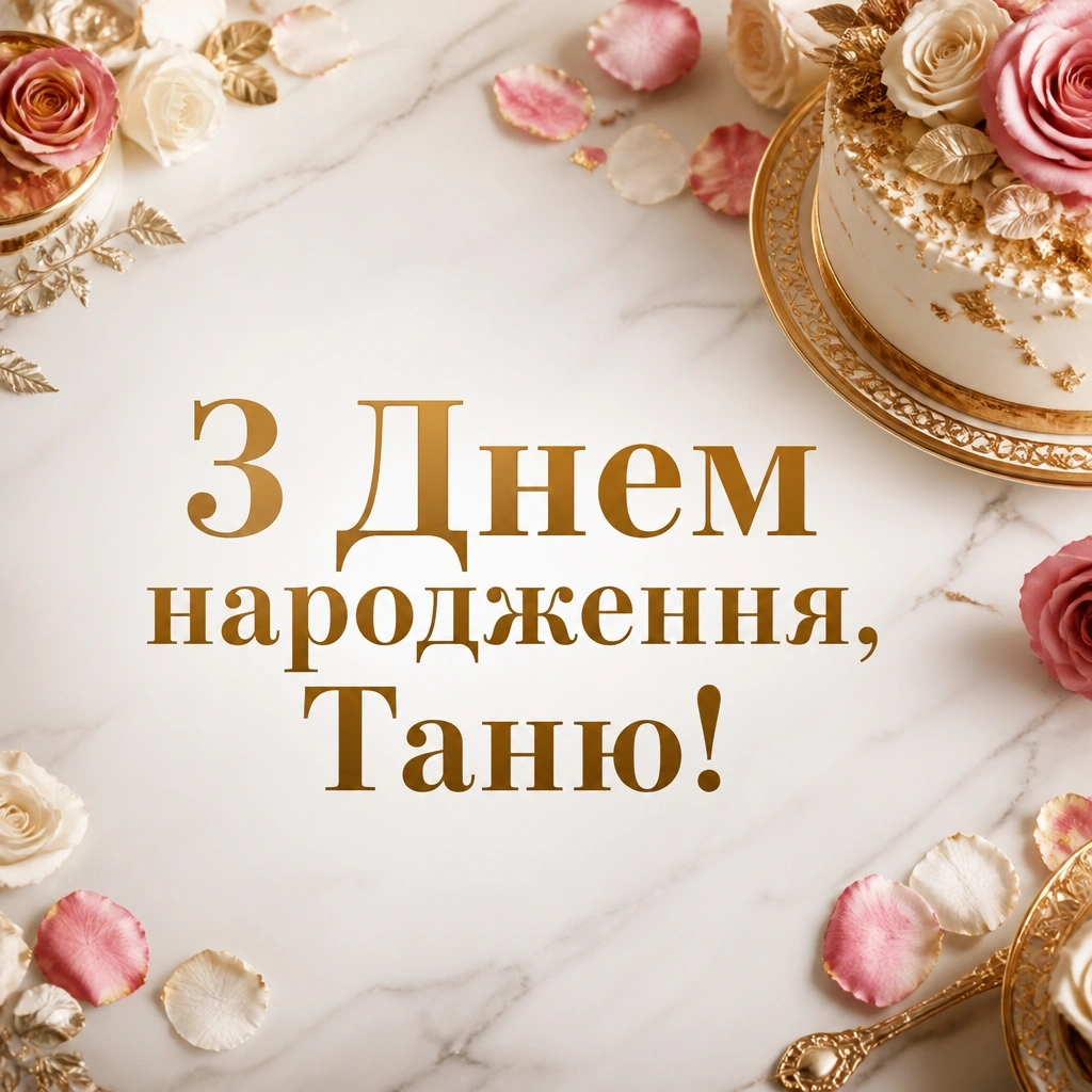 з днем народження таня
