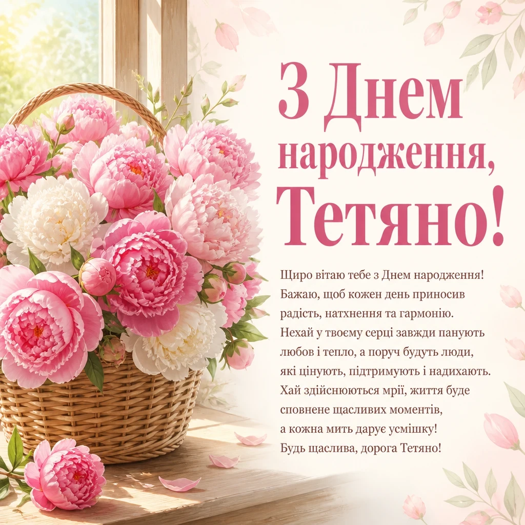 з днем народження таня