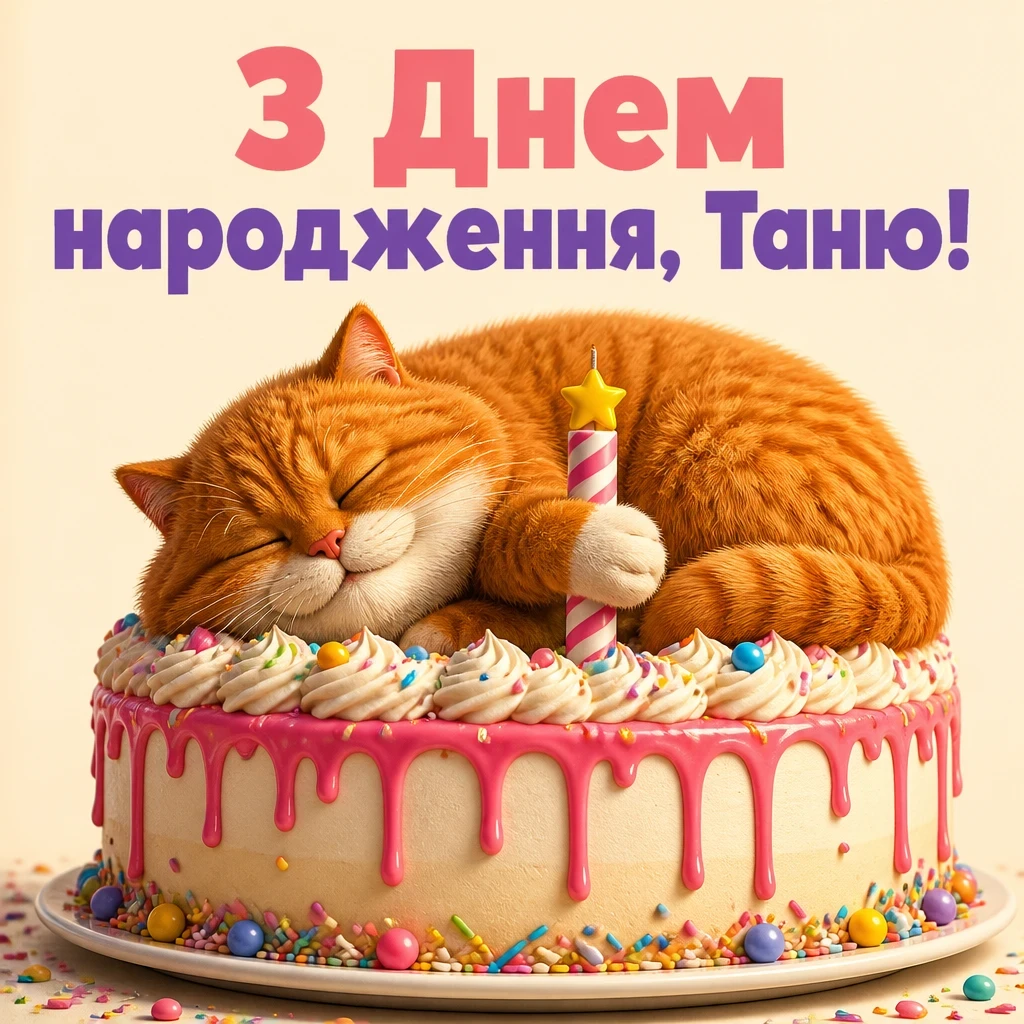 з днем народження таня