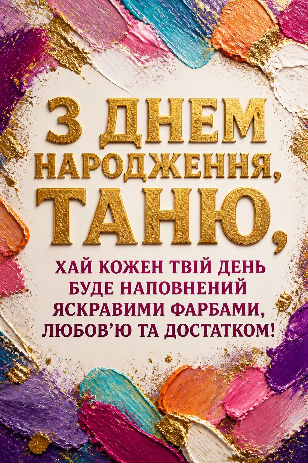 з днем народження таня