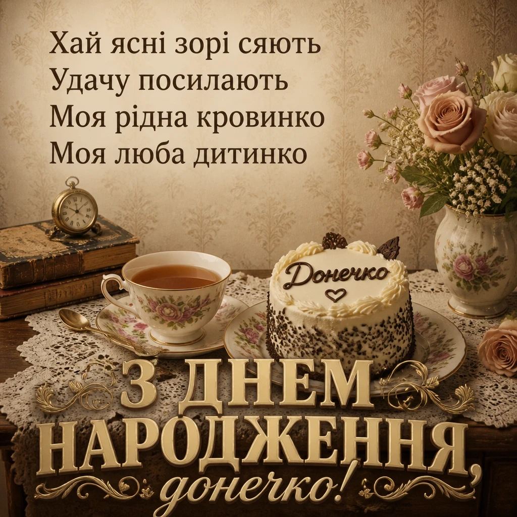привітання з днем народження доньці від мами до сліз