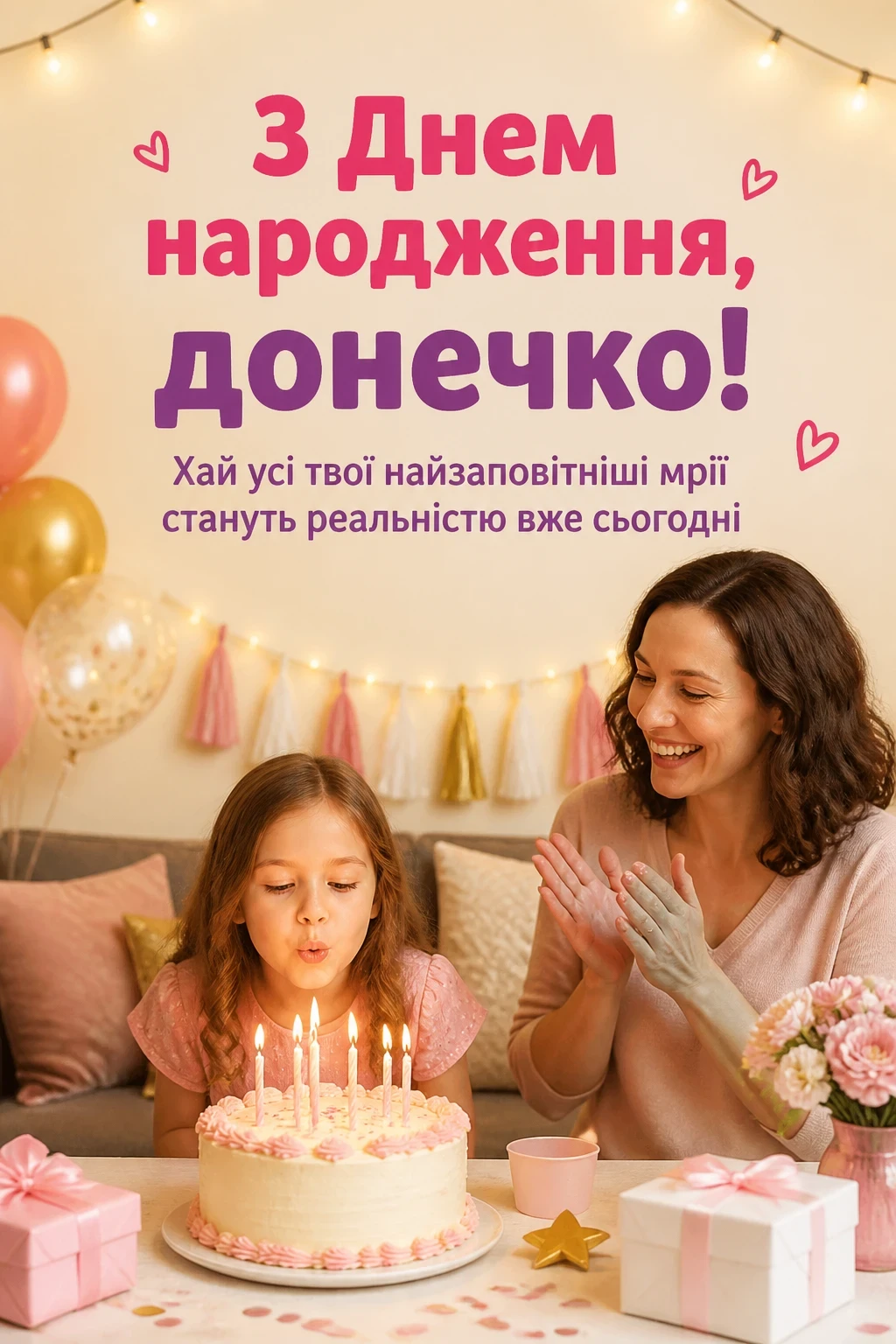 привітання з днем народження доньці від мами до сліз