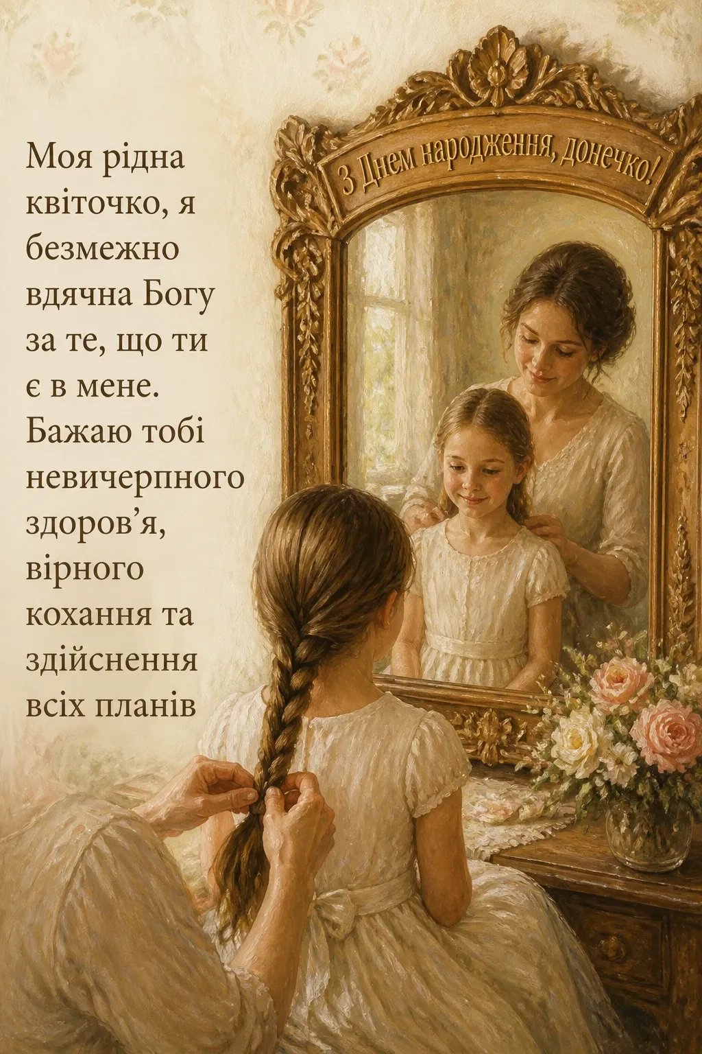 привітання з днем народження доньці від мами до сліз