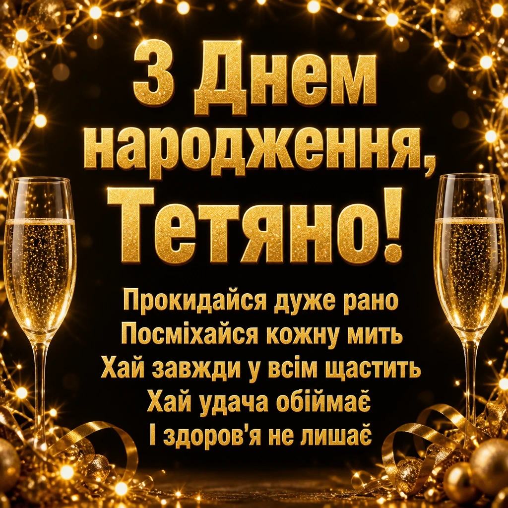 з днем народження тетяна