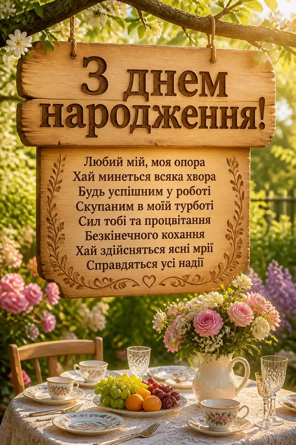 зворушливе привітання з днем народження коханому чоловіку