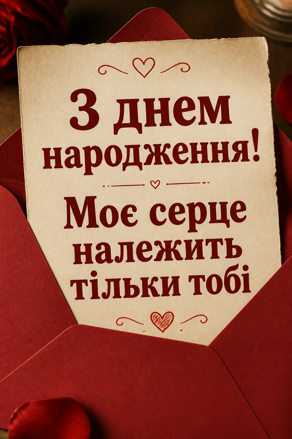 зворушливе привітання з днем народження коханому чоловіку