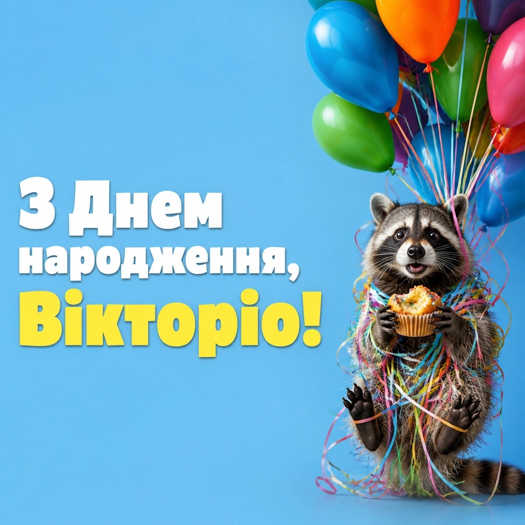 з днем народження вікторія