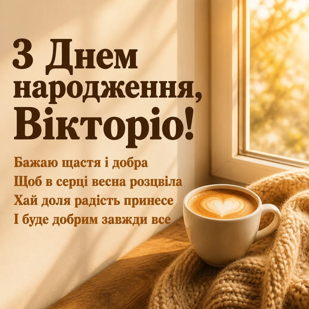 з днем народження вікторія
