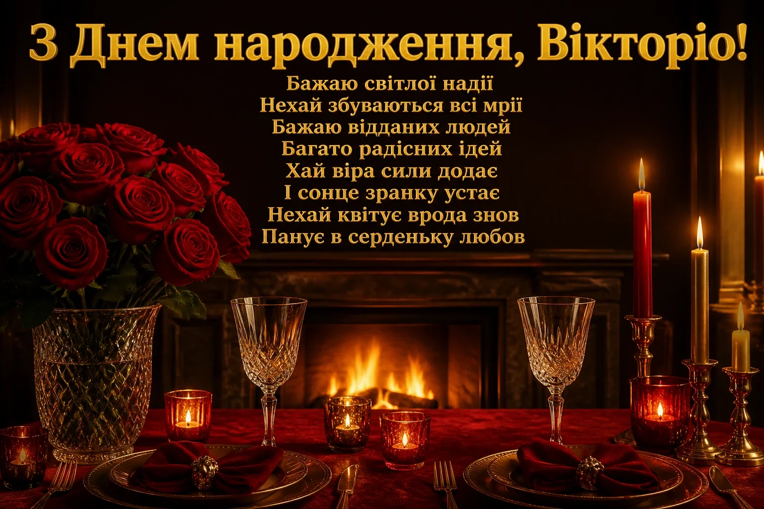 з днем народження вікторія