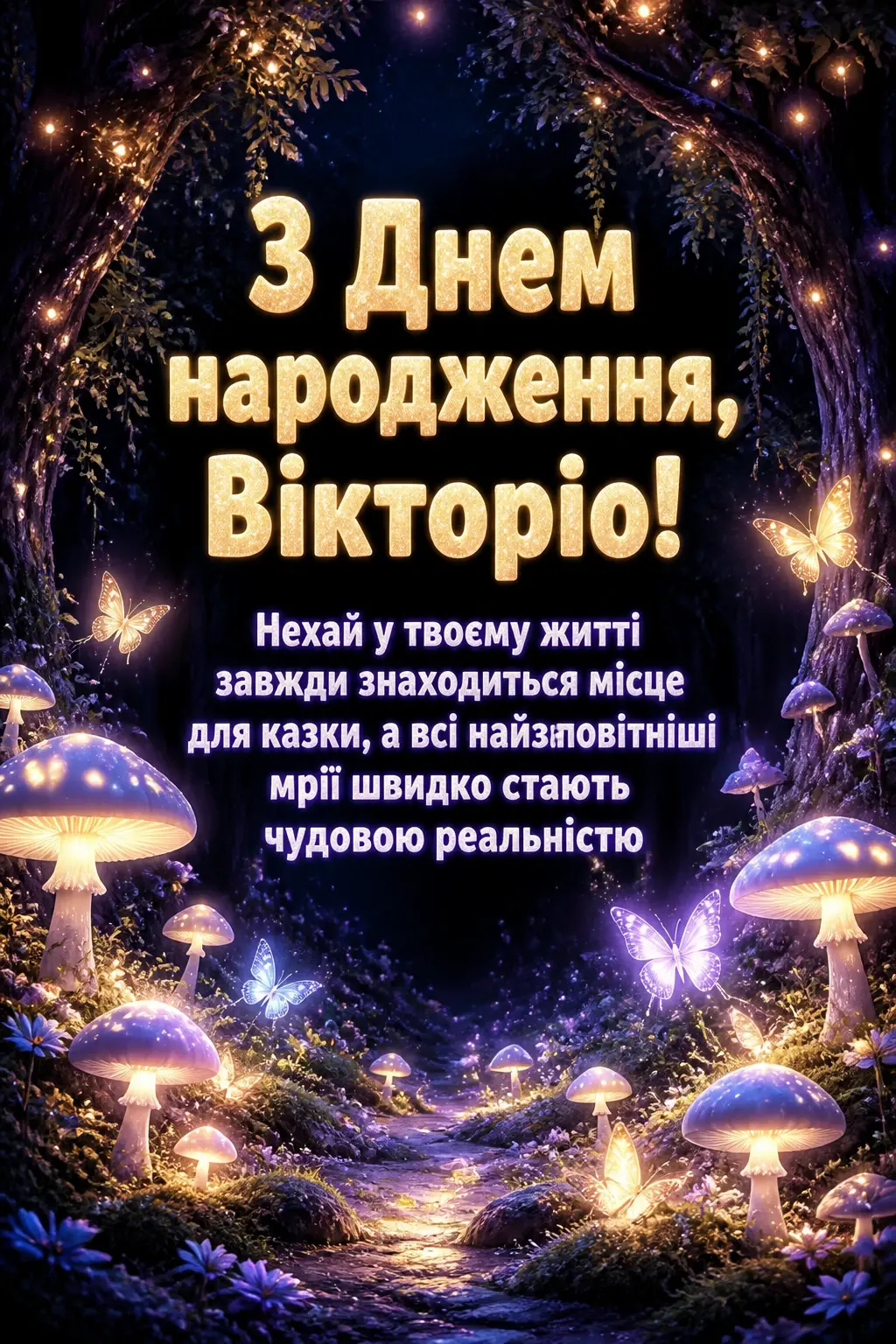 з днем народження вікторія