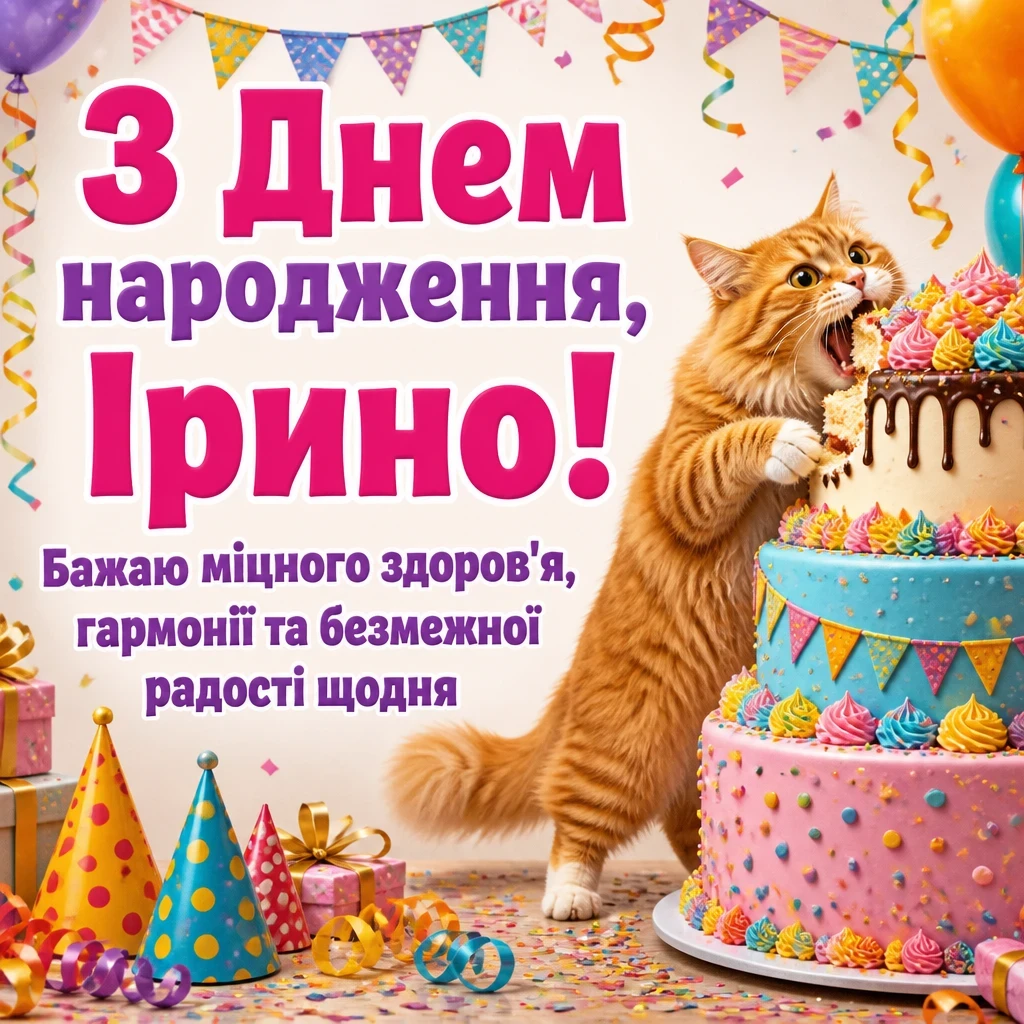 з днем народження ірина
