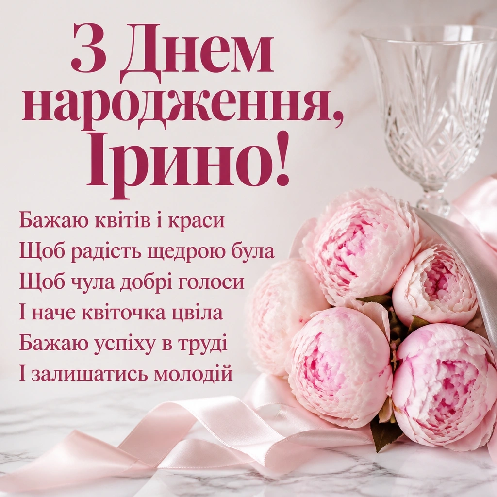 з днем народження ірина