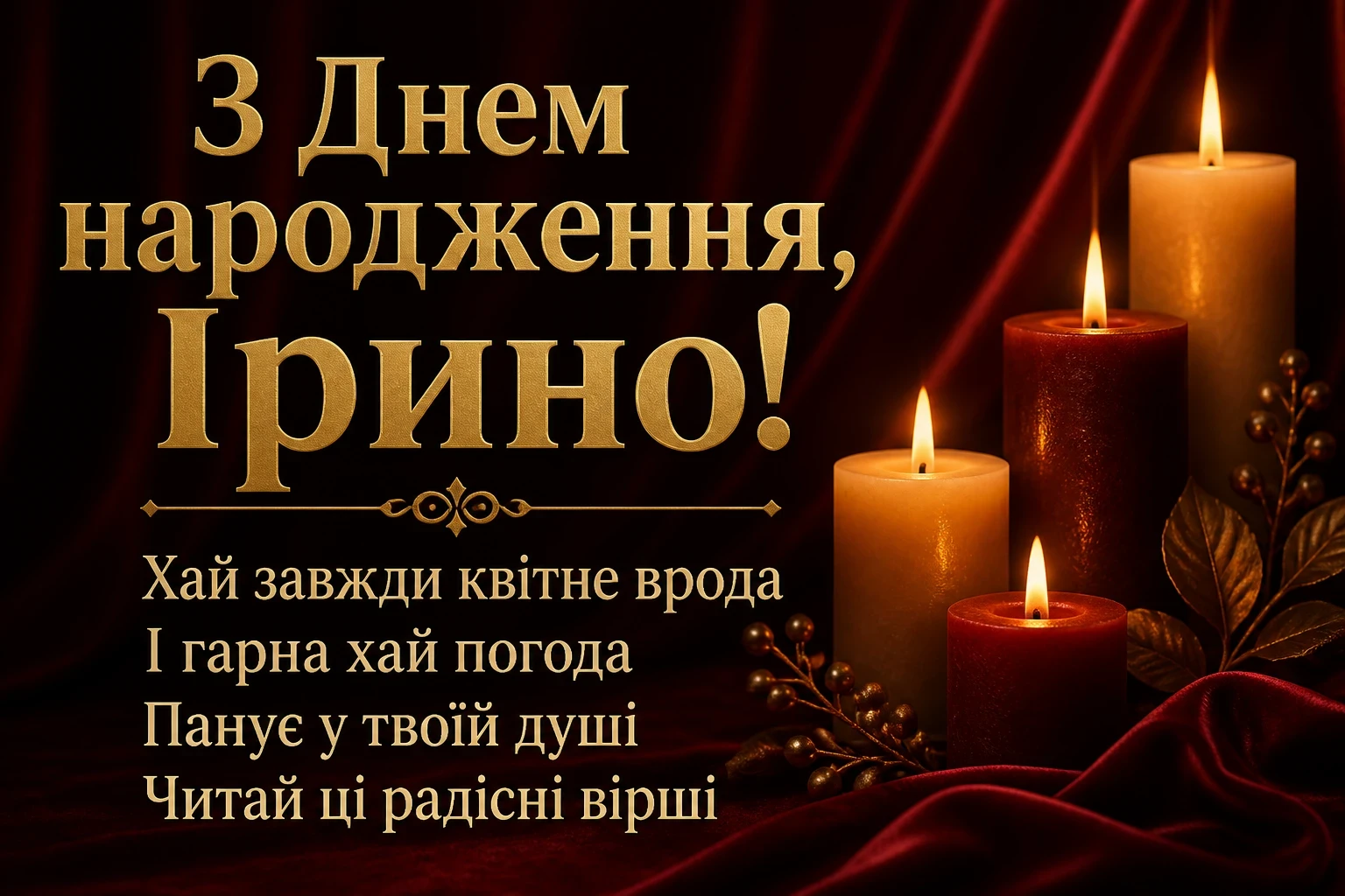 з днем народження ірина