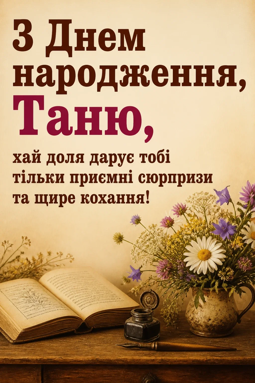 таня з днем народження