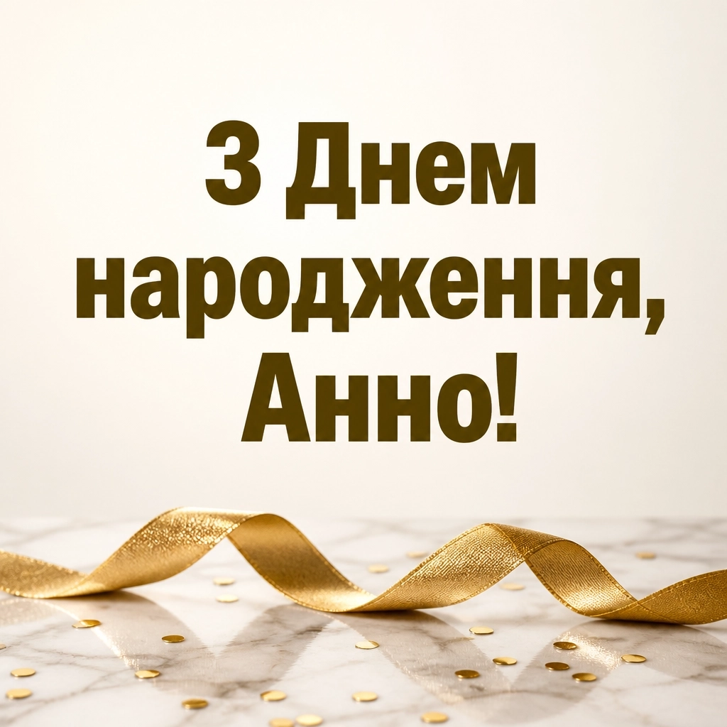 з днем народження анна