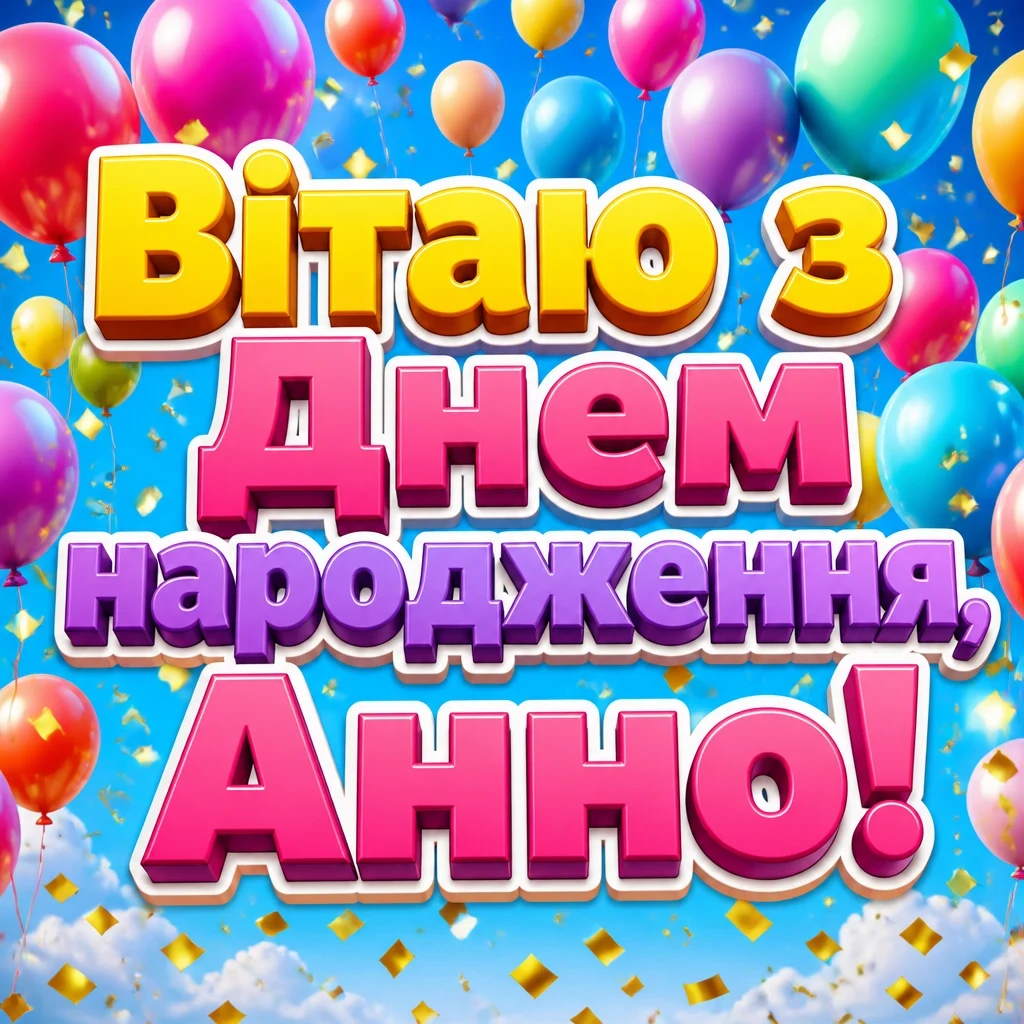 з днем народження анна