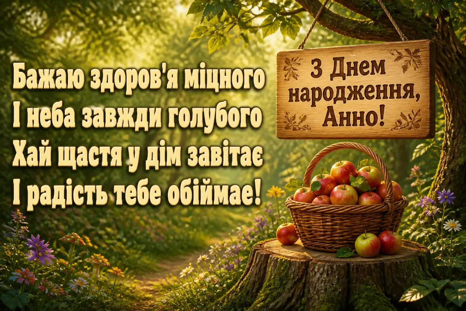 з днем народження анна