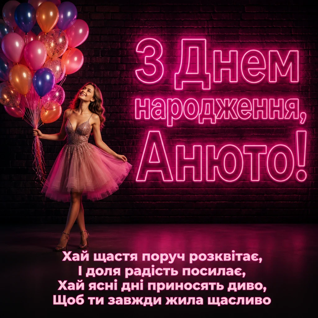 з днем народження анюта з днем народження анюта