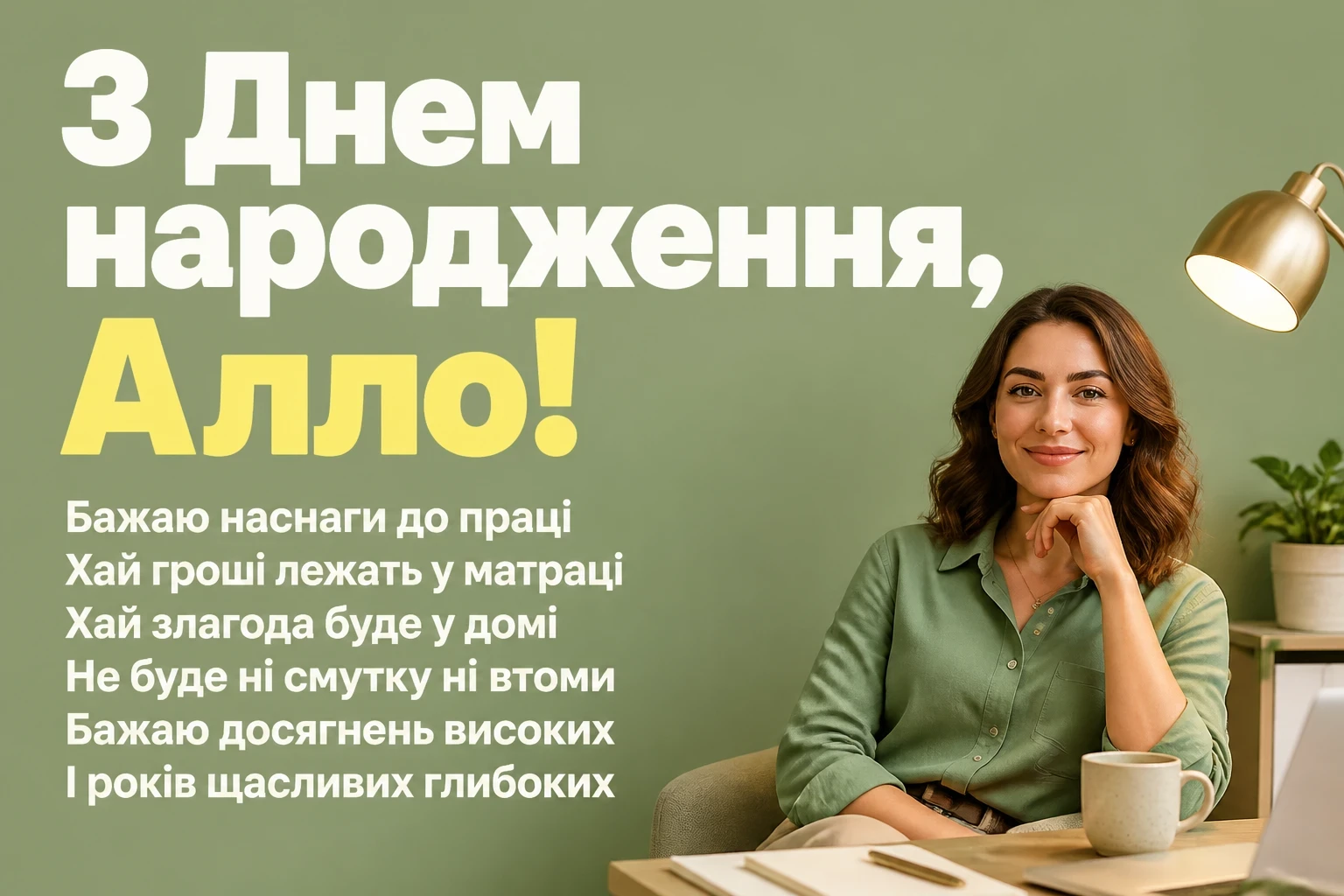 з днем народження алла