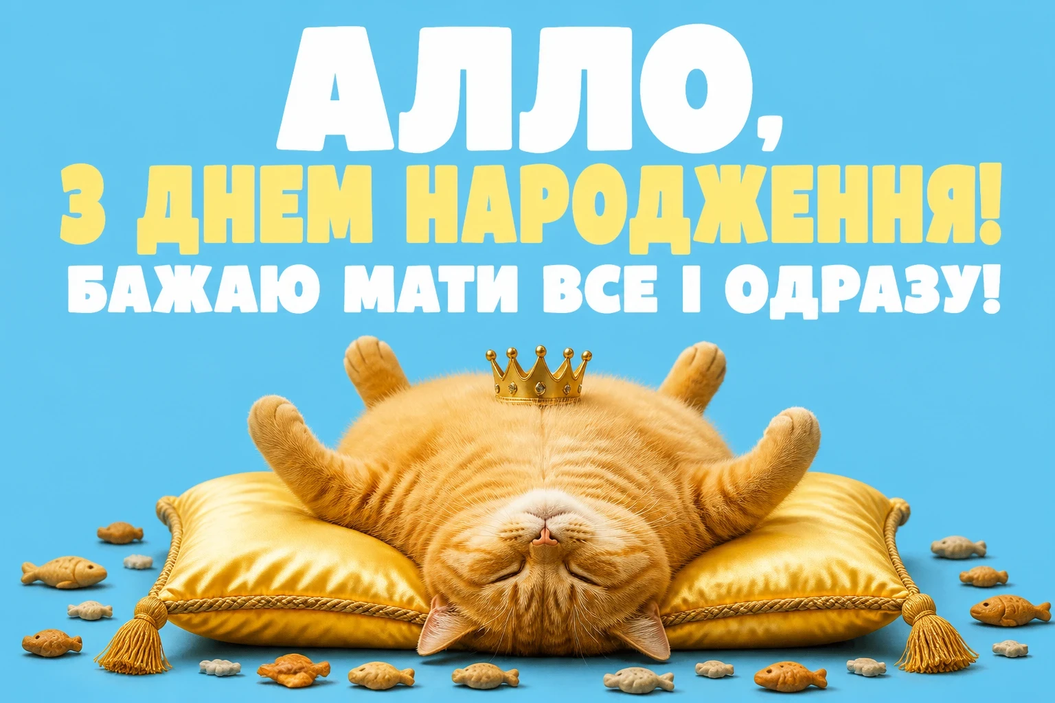 з днем народження алла