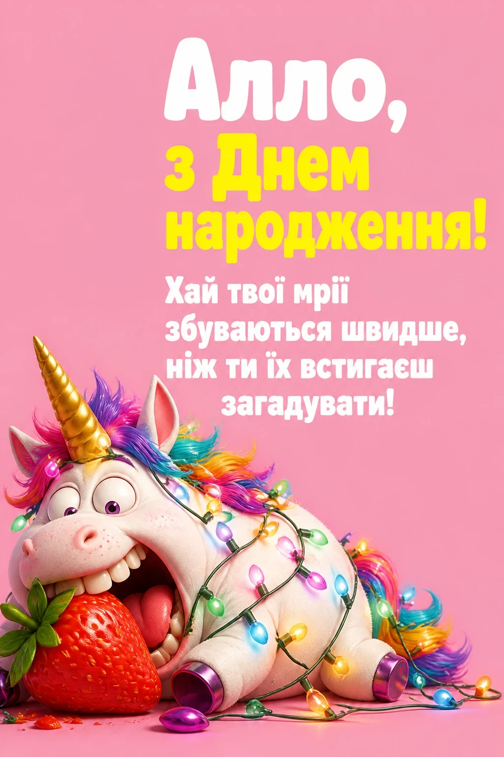 з днем народження алла