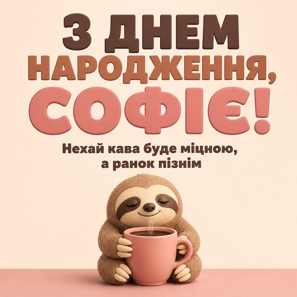 з днем народження софія