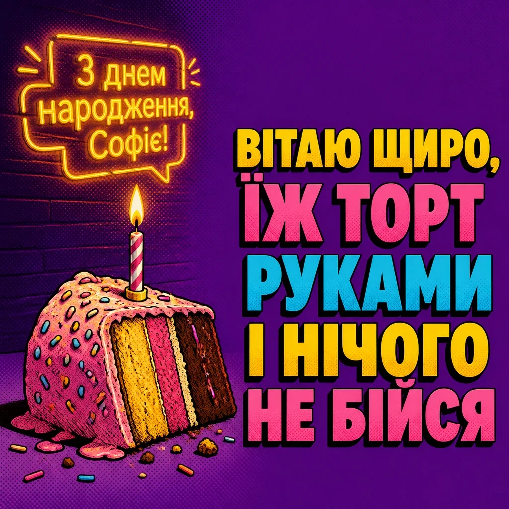з днем народження софія