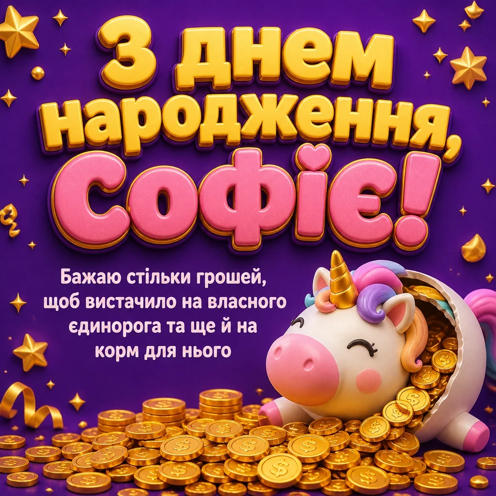 з днем народження софія