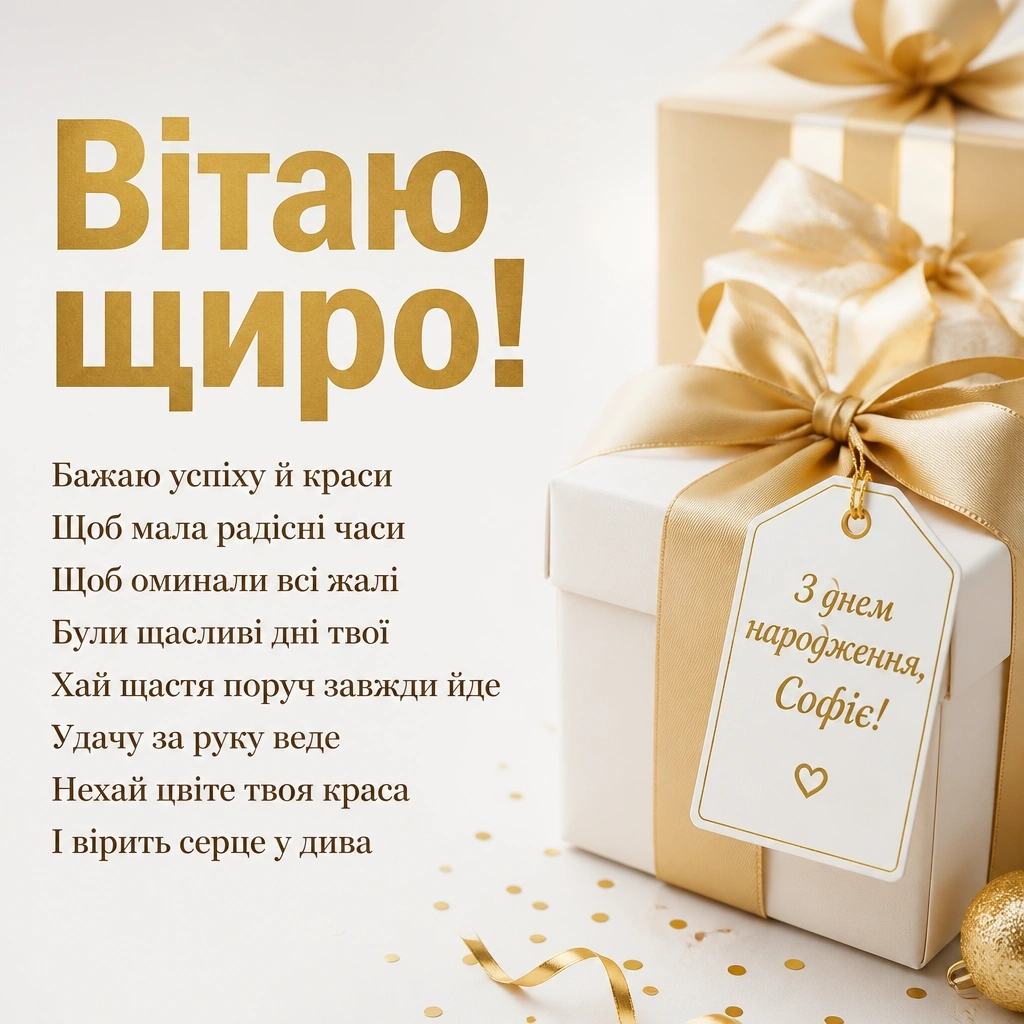 з днем народження софія