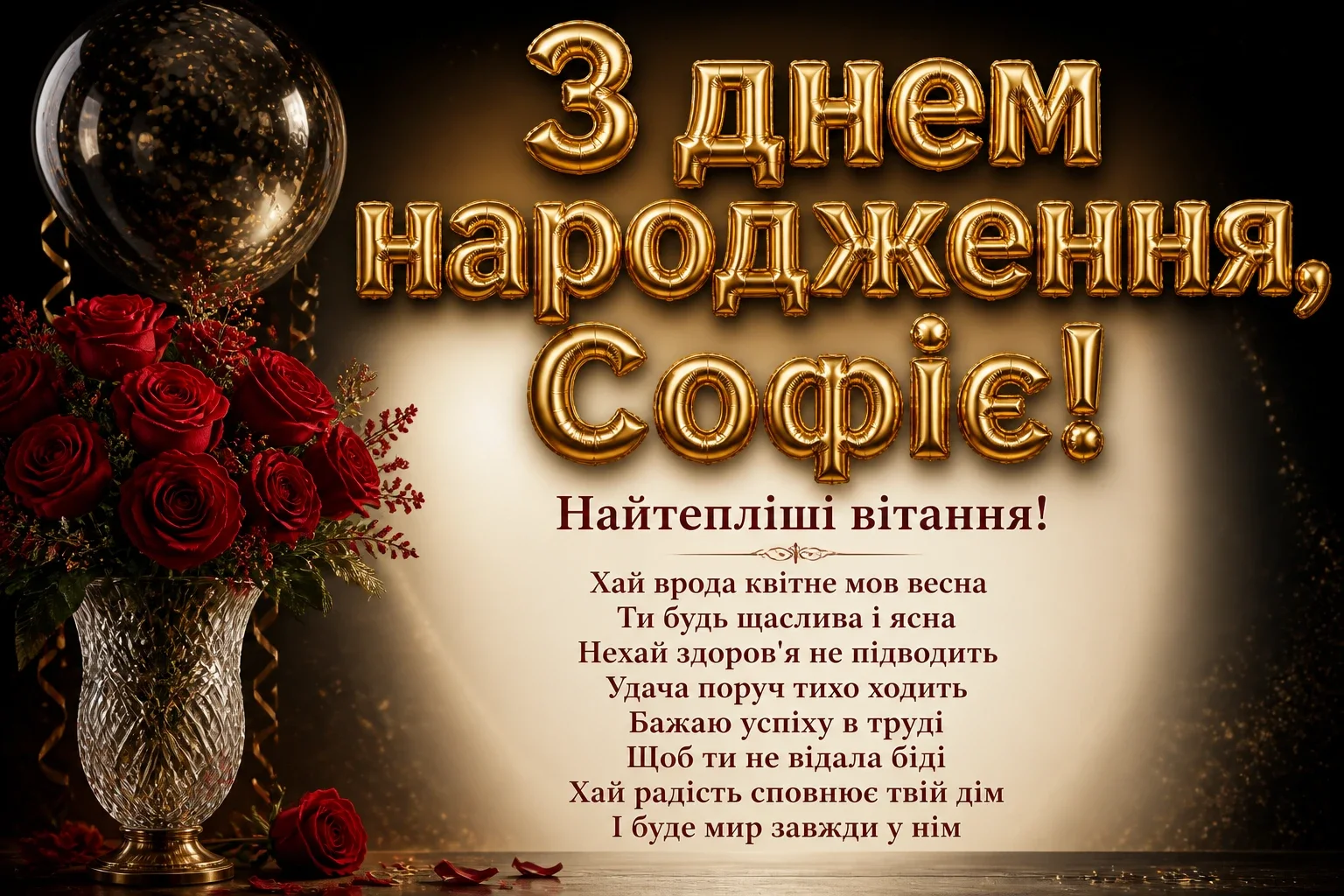 з днем народження софія