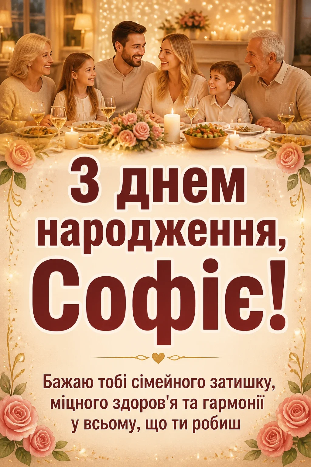 з днем народження софія