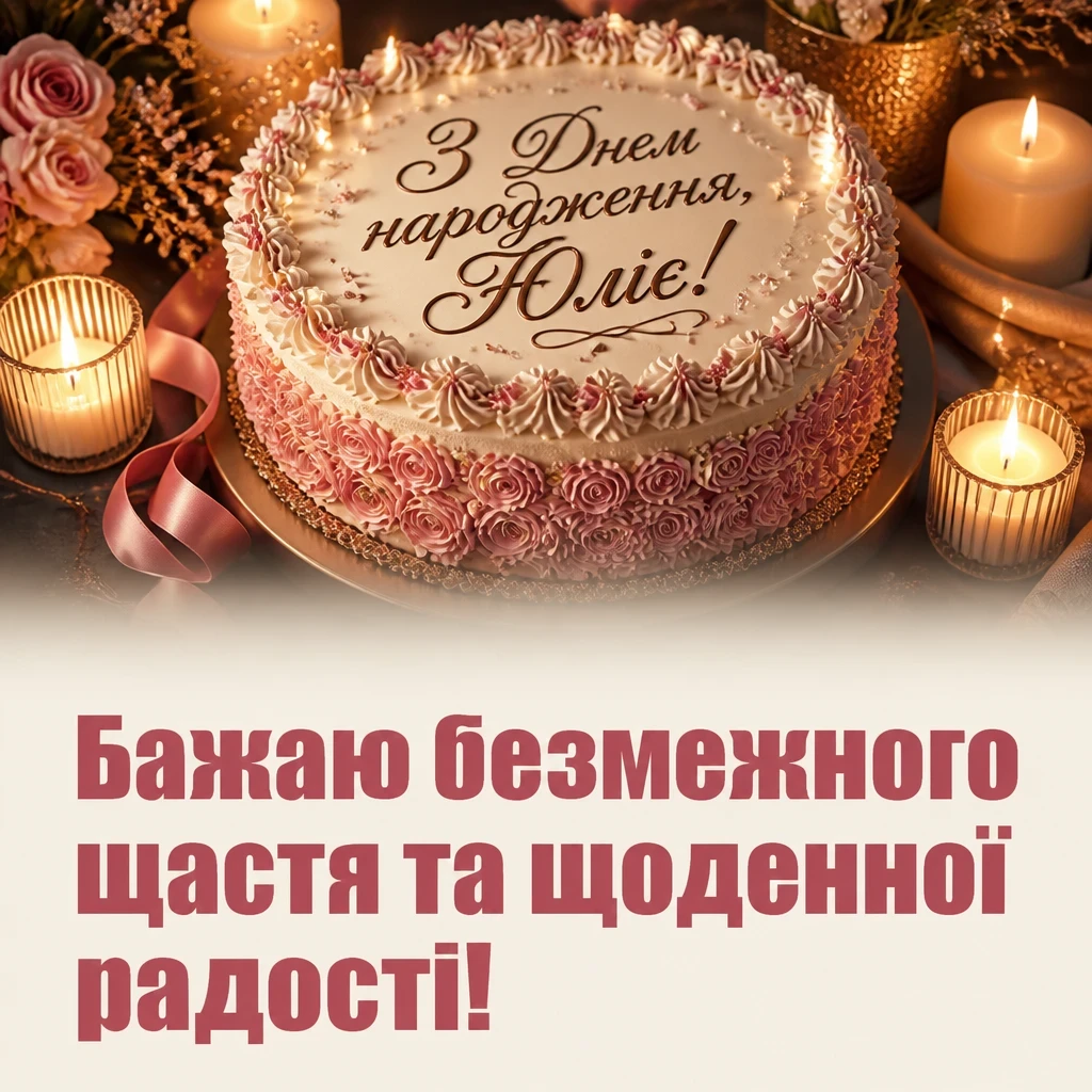 з днем народження юлія