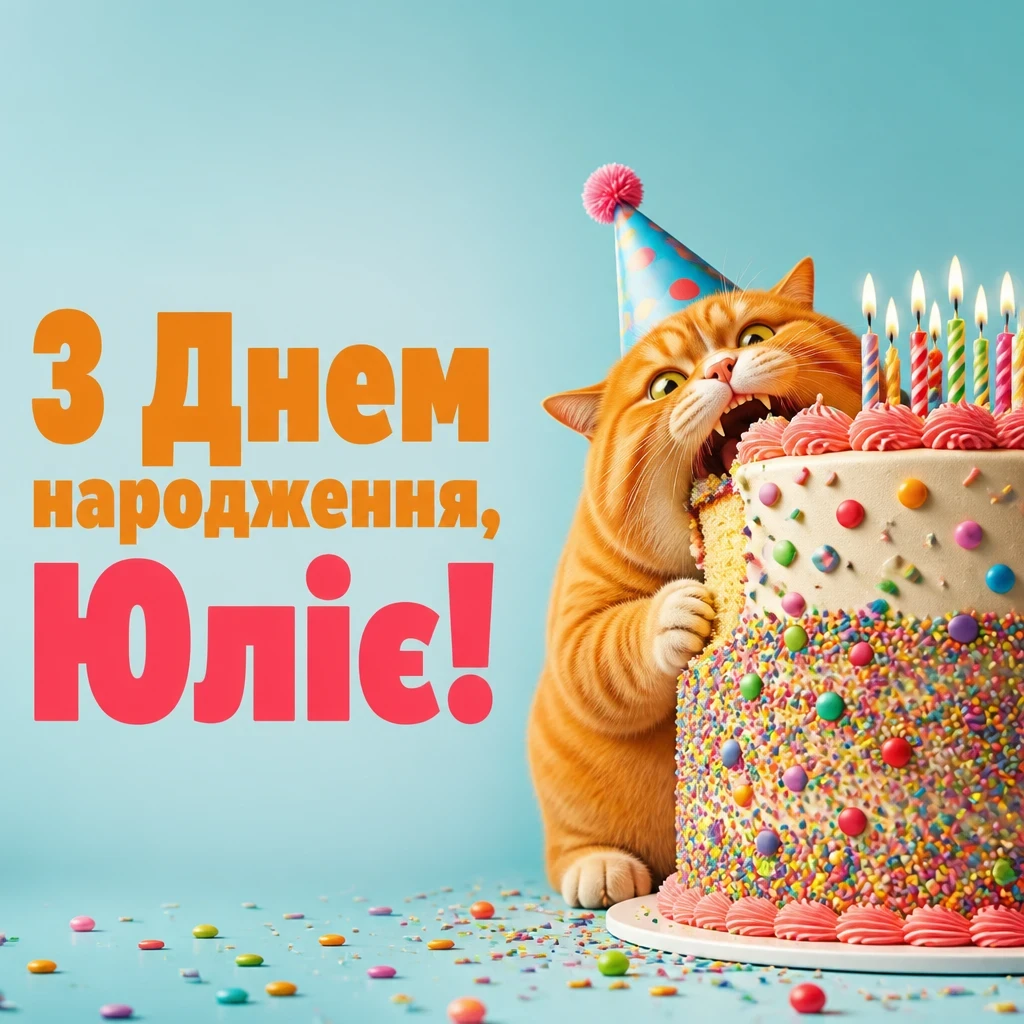 з днем народження юлія