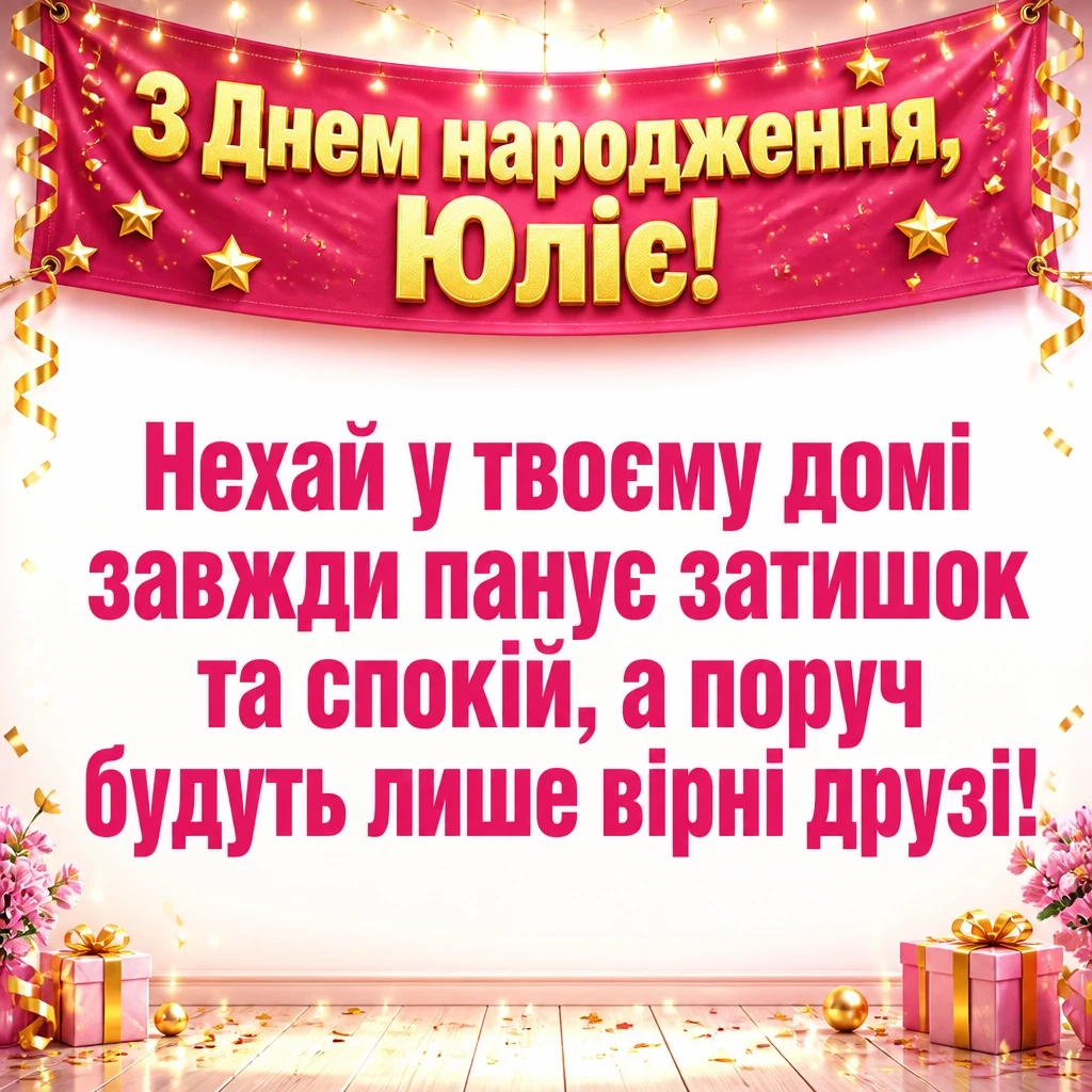 з днем народження юлія