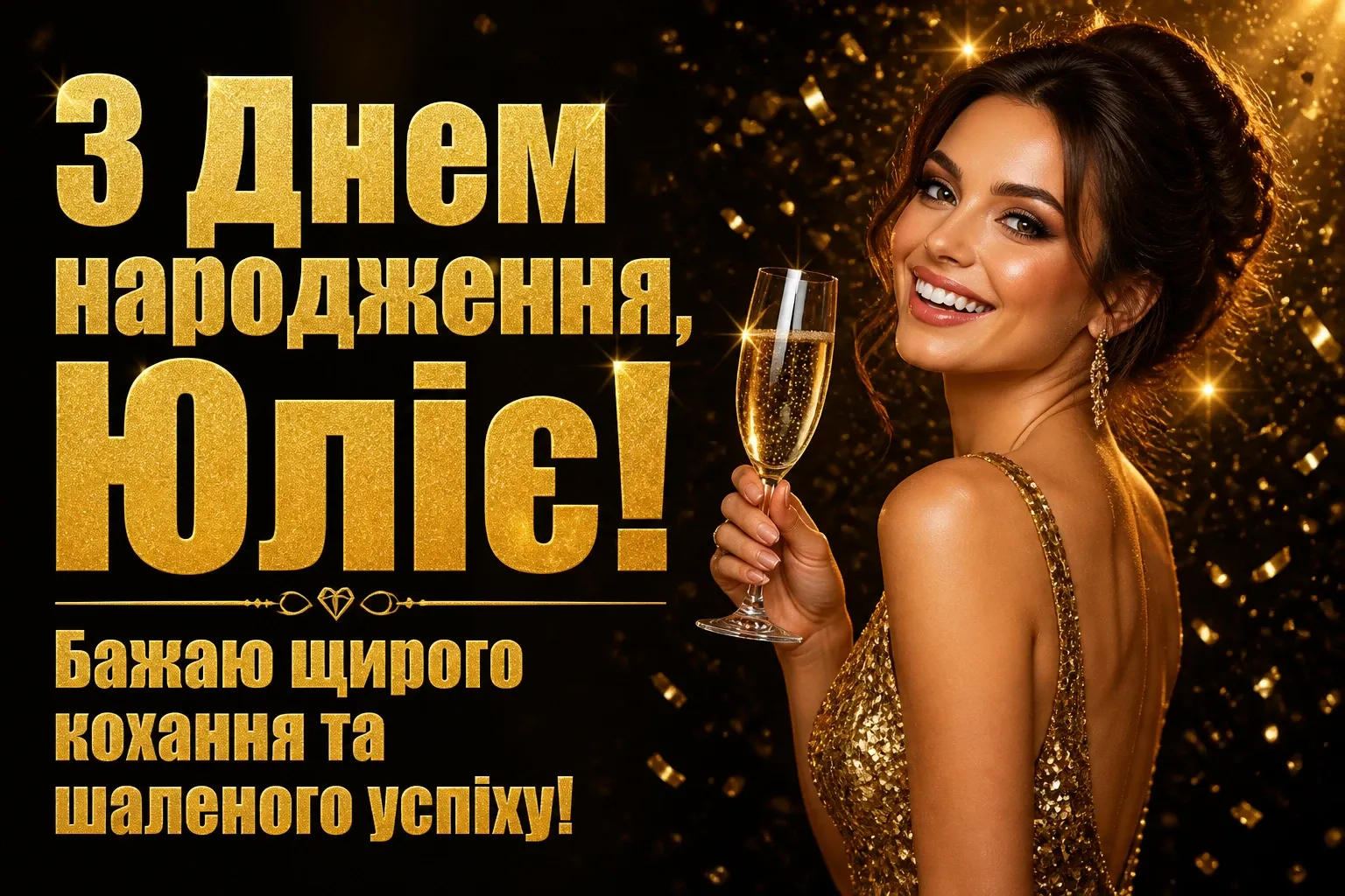з днем народження юлія