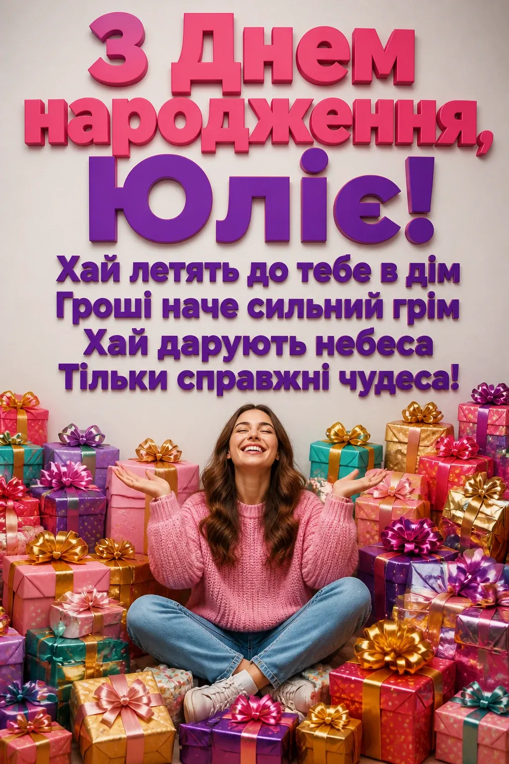 з днем народження юлія