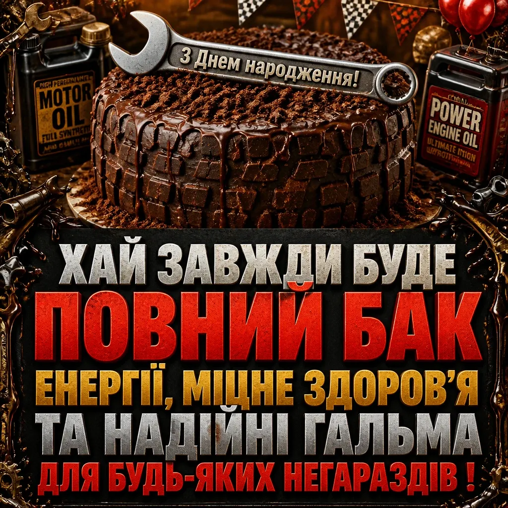 привітання мужчині з днем народження для чоловіків машини