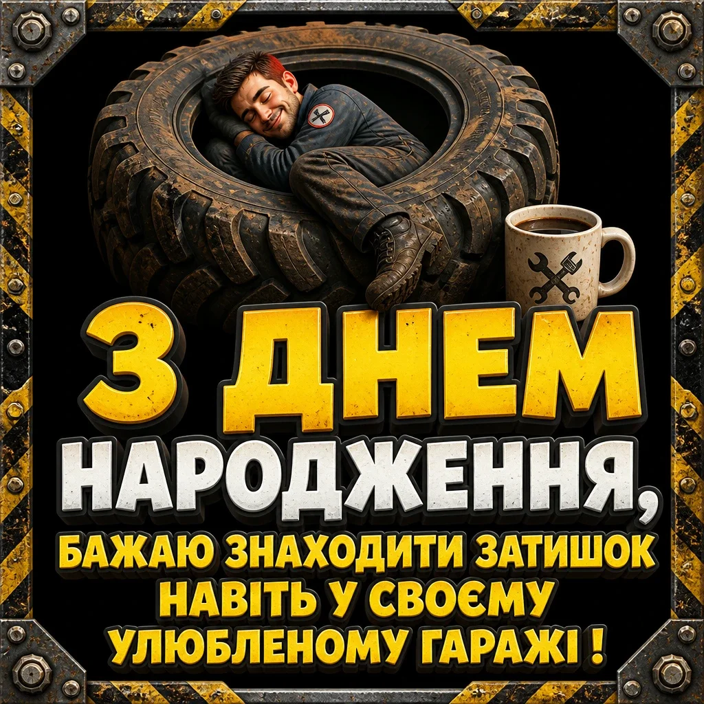 привітання мужчині з днем народження для чоловіків машини
