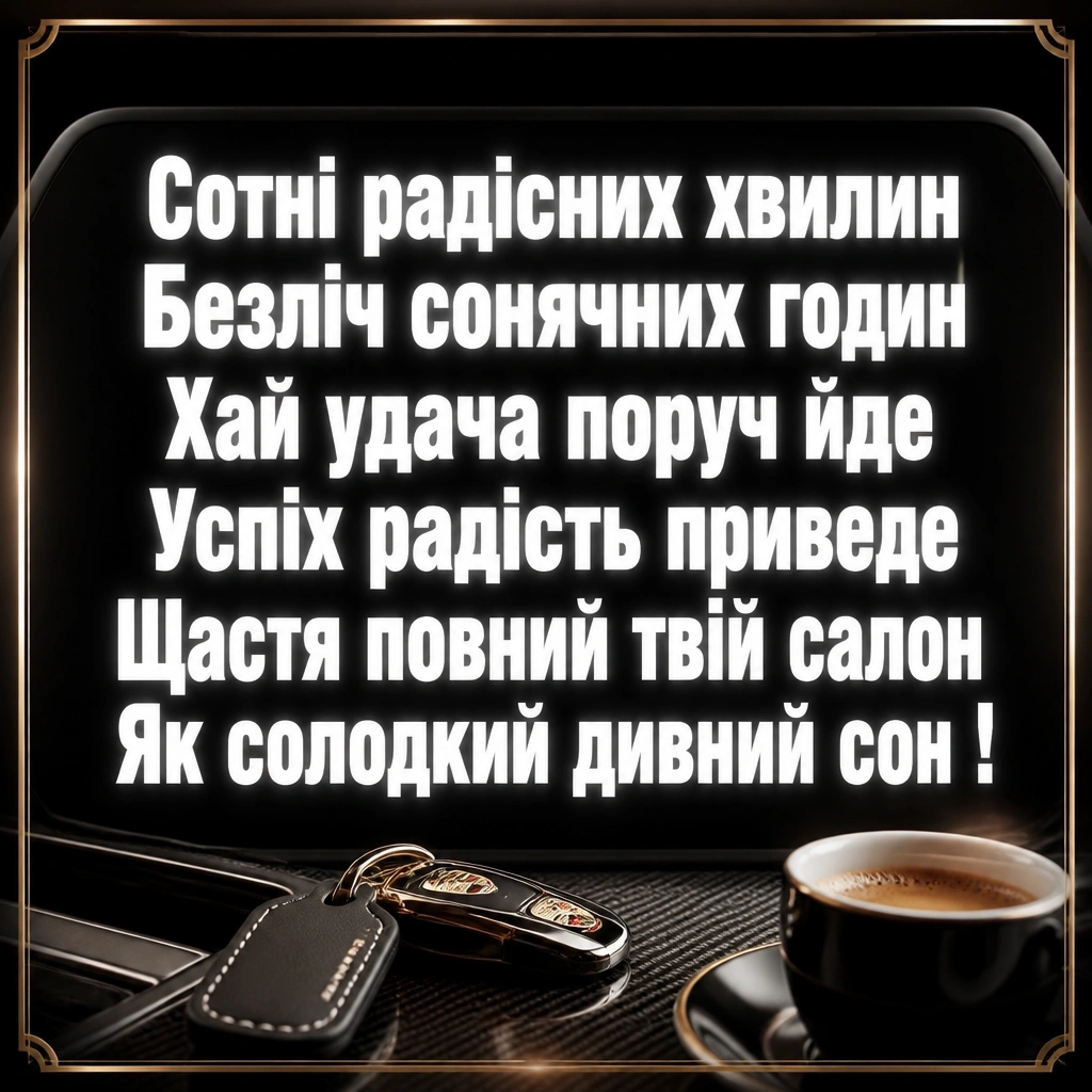 привітання мужчині з днем народження для чоловіків машини